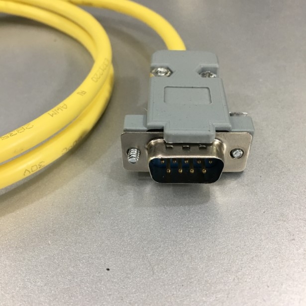 Cáp Điều Khiển LAN RJ45 Male to Serial DB9 Male Console Cable Yellow Length 2M