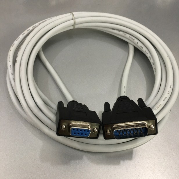 Cáp Kết Nối PLC Programming Matsushita Với Máy Tính Để Nạp Code Và HMI XINJE RS232 DB15 Male to DB9 Female Cable Length 5M