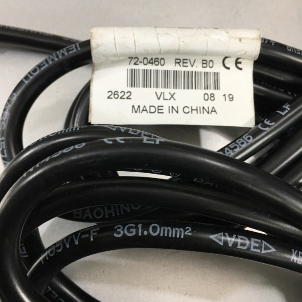 Dây Nguồn 2 Chân Tròn Cisco 72-0460 VOLEX M2511 V1625 AC Power Cord Europe Plug Schuko CEE 7/7 to IEC320 C13 10A 250V 3x1.0mm² Length 2.5M