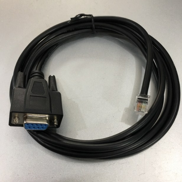 Cáp Lập Trình Điều Chỉnh Thông Số Console Cable RJ12 6 Pin 6P6C to Serial RS232 DB9 Female 2M For Sevo Drive Leadshine Stepper Communication