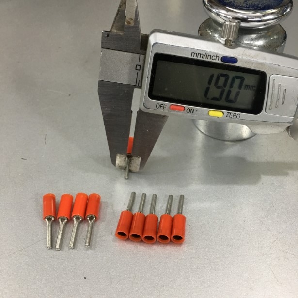 Đầu Cốt Dạng Kim Đặc Cosse Solderless Crimp Terminal Chất Lượng Cao Mecatraction B100-51220-2 NFF 00363 Section 0.34 - 1.5 mm² Colour Red Contact tip 1.9 mm E-Cu 100 PCS/Box