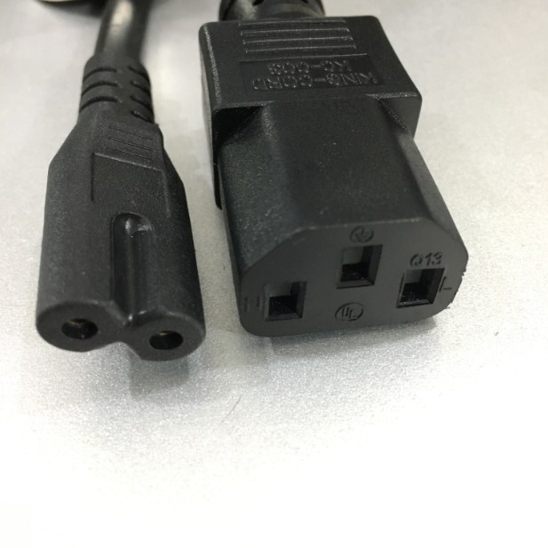 Dây Nguồn Chia Chữ Y Type Splitter Power Cord IEC320 C20 to C13 Và C7 Female For UPS PDU Input Length 1M