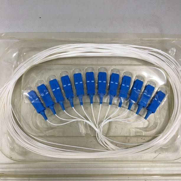 Đuôi Heo Sợi Quang 12 Core Fiber Pigtail SC Upc Single Mode Optical Fiber SM 0.9mm 9/125 Length 1.5M 12 PCS/Box