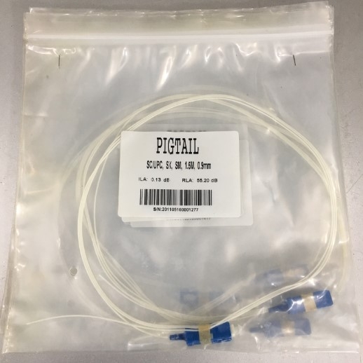 Đuôi Heo Sợi Quang SC/PC Fiber Pigtail SM 9/125µm 0.9mm LSOH 1.5M White