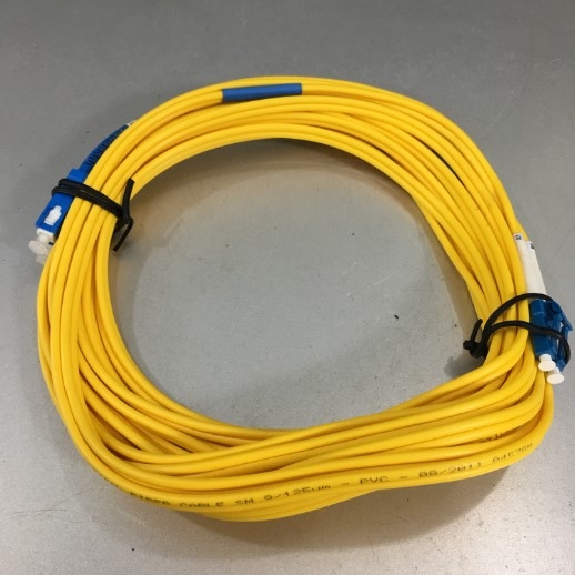 Dây Nhẩy Quang Fiber Optic Cable Single Mode SC to LC OS2 9/125 Duplex Yellow 10 Meter Cable 3.0mm PVC