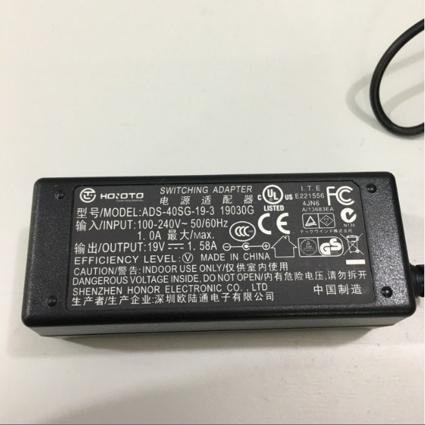 Adapter Original 19V 1.58A 30W HOIOTO ADS-40SG-19-3 19030G Connector Size 5.5mm x 2.5mm