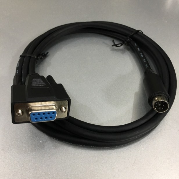 Cáp Lập Trình PLC Programming Cable Allen Bradley 1761-CBL-PM02 Communication RS232 8 Pin Mini DIN Male to DB9 Female Dài 1.8M For Allen Bradley MicroLogix 1500 Với Computer