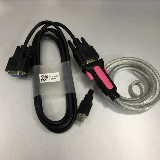 Bộ Combo Cáp Lập Trình Giao Tiếp Giữa Delta HMI TP04 Series Và PC DVPACAB530 Cable Và USB to RS232 Z-TEK ZE533A