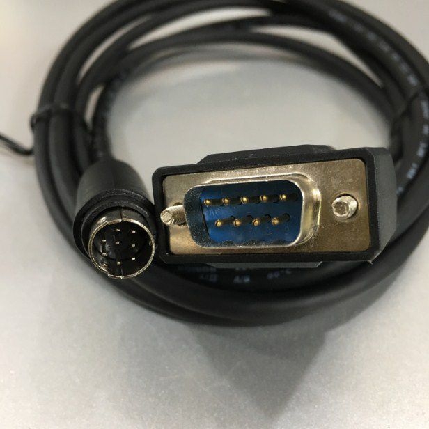 Cáp Kết Nối Truyền Thông HMI Weintek cMT Series eMT Series MT-iE MT-iP Với PLC Mitsubishi FX Series Communication RS485 Cable Mini Din 8 Pin to DB9 Male Length 1.8M