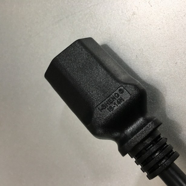 Dây Nguồn NEMA 5-15P Plug To IEC 60320 C13 Power Cord I-Sheng IS-14N SP-305B 10A 125V 3x0.824mm² Length 2.3M