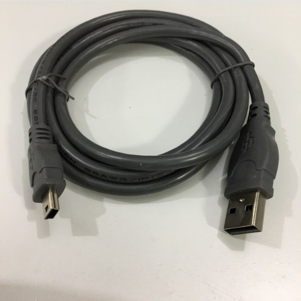 Cáp Kết Nối PLC Programming DELTA UC-PRG015-01A USB Type A to Mini B Cable For Module AH20MC-5A AH20MC5A Tới Computer Length 1.5M