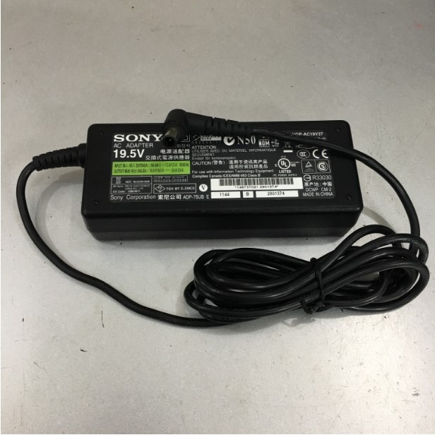 Adapter 19.5V 3.9A 80W Sony Vaio VGP-AC19V37 For Laptop Sony Vaio TV LED Sony Connector Size 6.5mm x 4.4mm