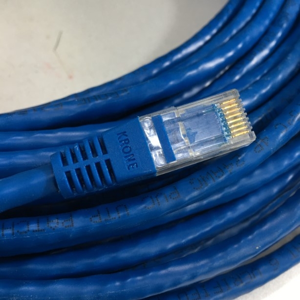 Dây Nhẩy ADC KRONE Cat6 RJ45 UTP Patch Cord Straight-Through Cable 6451 5 939-09B PVC Jacketed Blue Length 30M