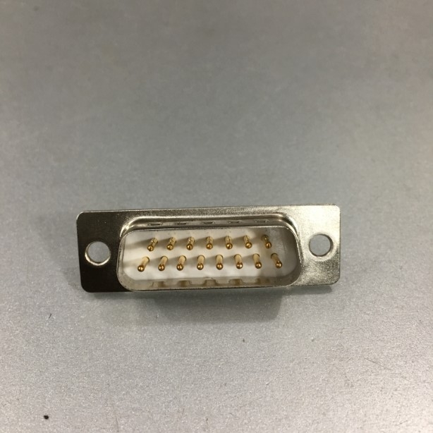 Đầu Rắc Hàn Cổng D-SUB 15 Chân Hai Hàng Dương DB15 Male 2 Row 15Pin Plug Wire Solder Premium Gold Connector