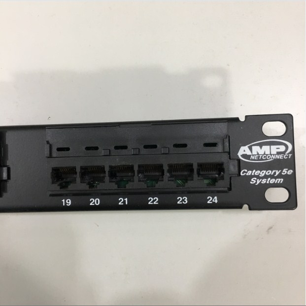 Thanh Trung Chuyển Đấu Nối OEM AMP Netconnect Cat 5E 24 Port Patch Panel 406330-1