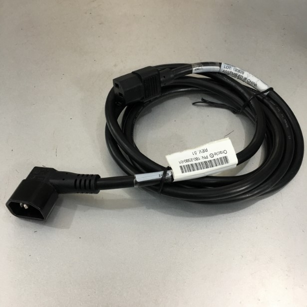 Dây Nguồn Chữ L 90 Độ Vuông Sang Góc Trái VOLEX VAC14LA 386A 180-2380-01 AC Power Cord C14 Left Angle to C13 13A 16AWG 250V 3x1.31mm² 2M For Máy Pha Mầu Sơn CPS Color COROB D200 D300 D4100 D600 D700 D800TX