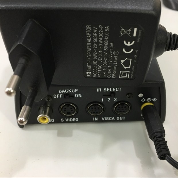 Adapter 12V 1.5A UE18W2-120150SPAV For Camera SONY EVI-D100P Connector Size 5.0mm x 3.5mm