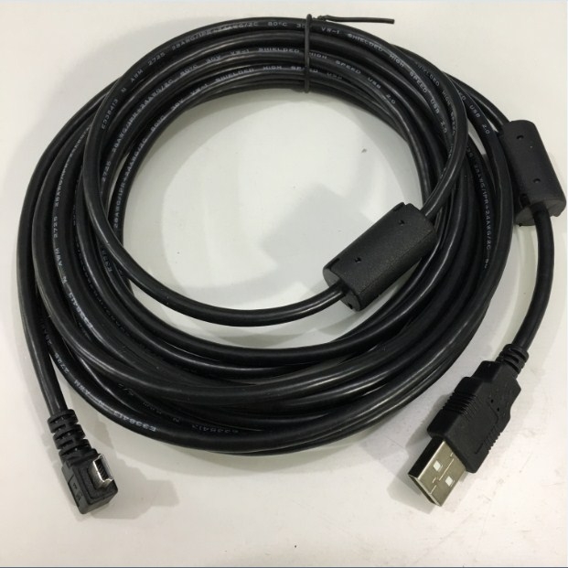 Cáp Kết Nối Truyền Thông PLC Programming USB Type A to Mini B Cable For Mitsubishi FX3U-USB-BD Tới Computer Length 5M