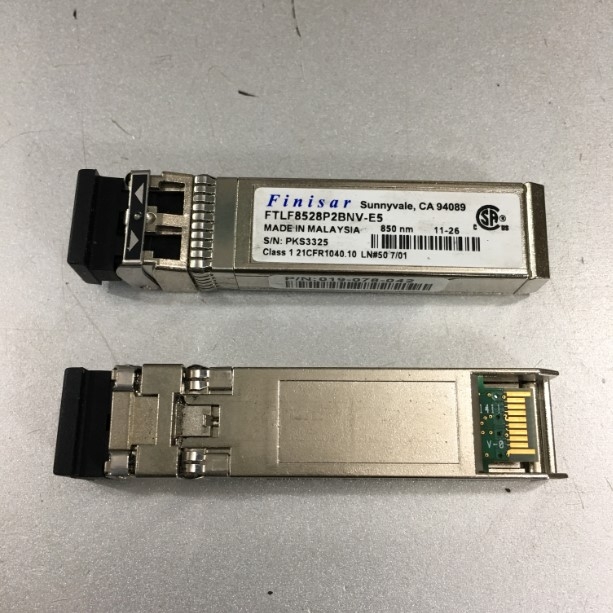 Module Quang Optical Network FINISAR FTLF8528P2BNV-E5 8GB SWL SFP Sunnyvale CA 94089 For EMC, Qlogic, Emulex, Etc