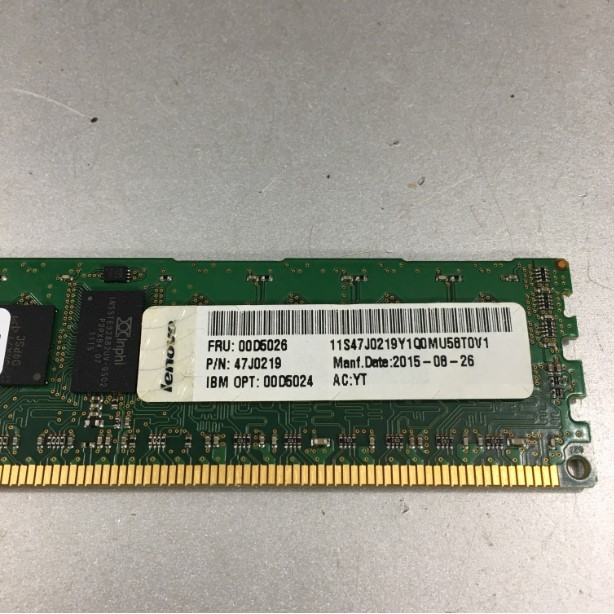 Ram Máy Chủ MICRON MT18KSF51272PZ-1G6K1FE 4GB 1RX4 PC3L-12800R-11-13-C2 DDR3 1600 ECC REG For Server ONLY