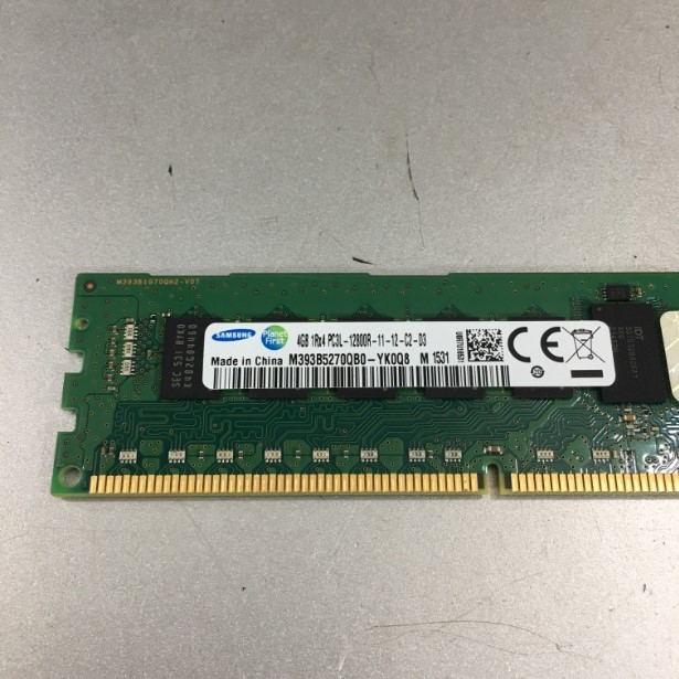 Ram Máy Chủ M393B5270QB0-YK0Q8 Samsung 4GB 1RX4 PC3L-12800R DDR3-1600MHz ECC Registered CL11 240-Pin DIMM 1.35V Low Voltage Single Rank Memory Module