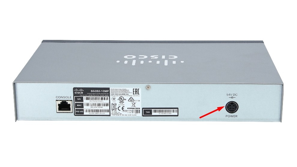 Adapter 54V 1.66A 90W Original FSP Group Inc FSP090-DMBC1 For Cisco SG300-10 10 Port Gigabit Managed Switch Connector Size 4PIN Mini Din 10mm