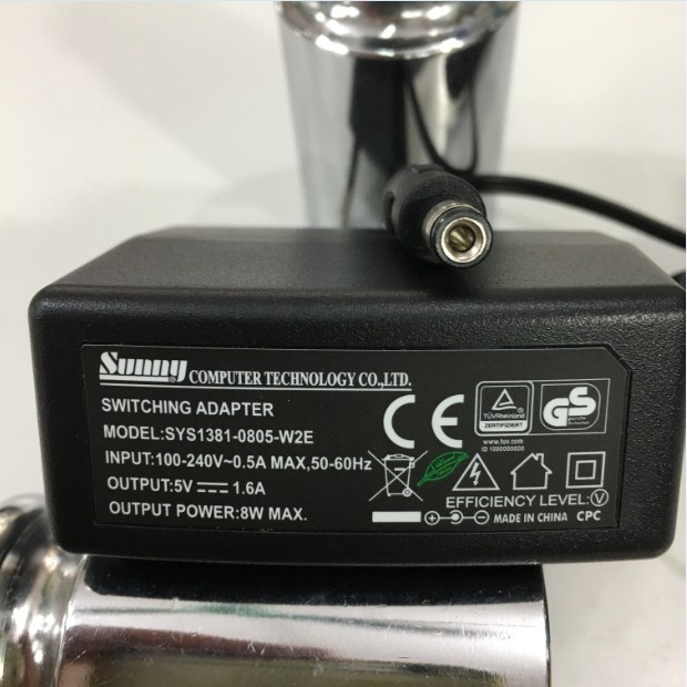 Bộ Chuyển Đổi Nguồn Adapter 5V 1.6A 8W Original SUNNY SYS1381-0805-W2E Connector Size 5.5mm x 2.1mm