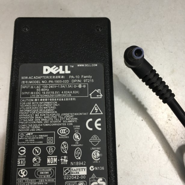 Adapter 19.5V 4.62A DELL PA-1900-02D Connector Size 4.5mm x 3.0mm