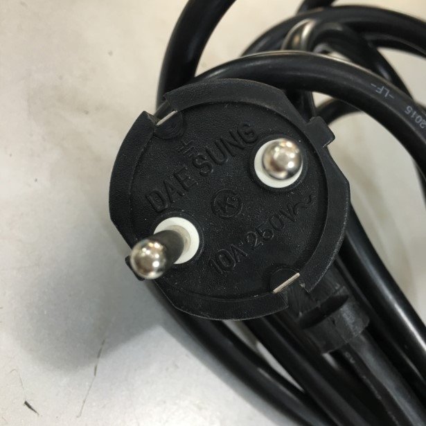 Dây Nguồn DAESUNG HM04004-5002B DS-16 European Schuko Power Cord CEE 7/7 to IEC320 C13 + IEC 320 C14 to C5 Adapter 10A 250V 3x0.75mm² 5M For Máy Chiếu Power Supply IEC C6