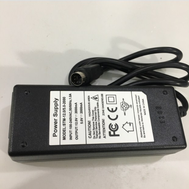 Chuyển Nguồn 12V 2A 5V 2A STM For Hộp Đựng Ổ Cứng 3.5 SATA Power Supply Connector Size 6 Pin Mini Din