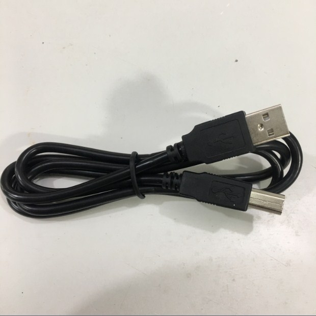 Cáp Máy In Mã Vạch Tem Nhãn Công Nghiệp E164571 Printer to USB Cable 2.0 Type A to B For Printers Zebra TSC SATO Argox Datamax 28AWG Black Length 1M