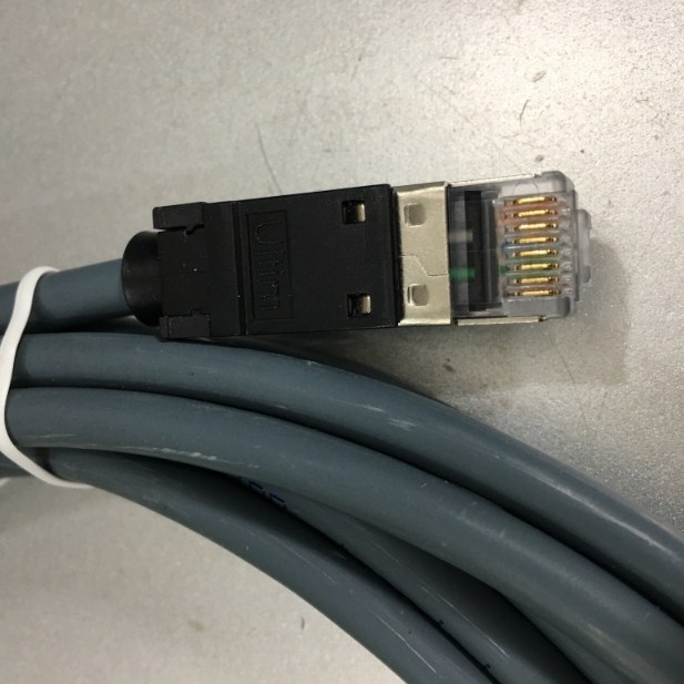 Cáp Mạng Đúc Ethernet Công Nghiệp UC-CMC200-01A 50M Nexans LANmark-Cat6A Ultim Patch Cord 10G RJ45 8P8C Plug up to 500MHz FTP Screened LSZH Grey For PLC HMI Robots Servos
