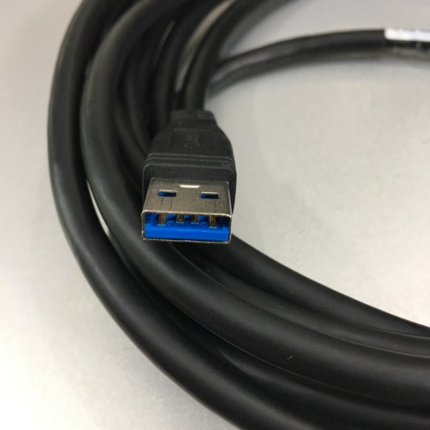 Cáp 17Ft Dài 5M Interface Cable USB 3.0 Type A to Type Micro B With Double Screw Locking For Camera Cho Kính Hiển Vi Olympus Microscope Digital Camera DP22/DP27 Desktop PC and Laptop PC