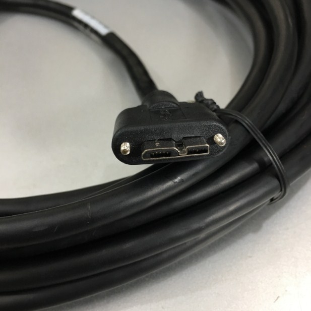 Cáp Dữ Liệu USB3.0 Type A to Type Micro B Với Khóa Vít M2 5M Cable For Camera Công Nghiệp Industrial Camera