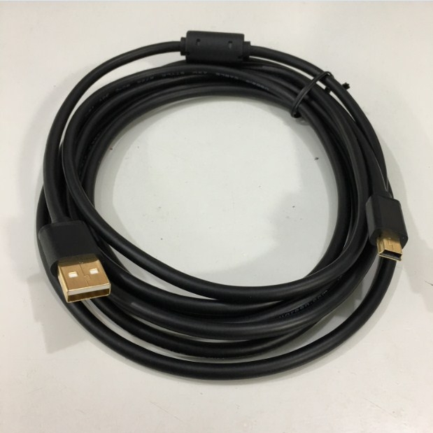 Cáp Kết Nối Truyền Thông PLC Programming USB Type A to Mini B Cable For Mitsubishi FX3U-USB-BD Tới Computer Length 3M