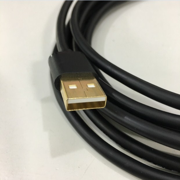 Cáp Kết Nối Truyền Thông PLC Programming USB-MT6000/MT8000 USB Type A to Mini B Cable For PLC Panasonic FP0R/FP0H/FP7/FP-XH  Và HMI GT02/GT02L/GT12 Tới Computer Length 3M