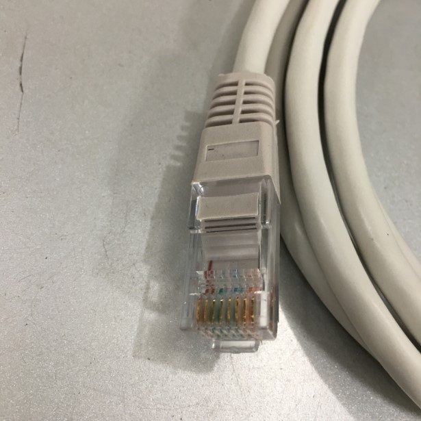 Dây Nhẩy Original Patch Cord Lan Network Cisco 372-00010-005 Cat5e UTP 8 Wire Full Straight-Through Cable White Supports 10/100/1000 Ethernet Length 1.8M