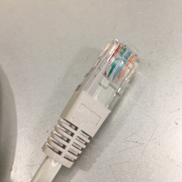 Dây Nhẩy Original Patch Cord Lan Network Cisco 372-00010-005 Cat5e UTP 8 Wire Full Straight-Through Cable White Supports 10/100/1000 Ethernet Length 1.8M