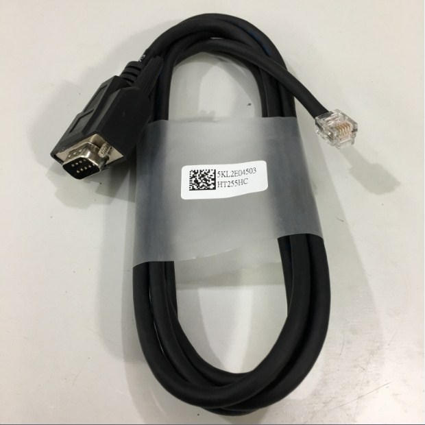 Cáp Kết Nối Dữ Liệu CR950-K302-C298 Code Connection Cable RJ12 6 Pin to RS232 DB9 Male Black 1.8M For Code Barcode Scanner CR950 CR900 CR1000 CR1400 Với ZL-RTB-DB09 Remote Termination Module PLC