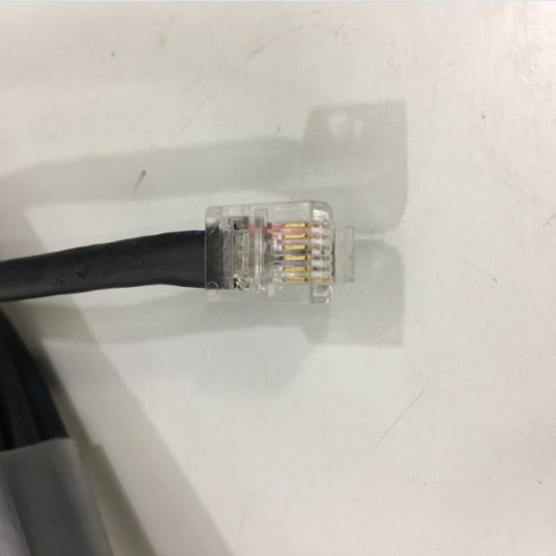 Cáp Kết Nối Điều Khiển IC693CBL316 Communication Cable RS232 DB9 Female to RJ11 6P6C 6 Pin 1.8M For GE FANUC PLC - PLC DCS SERVO Control MOTOR