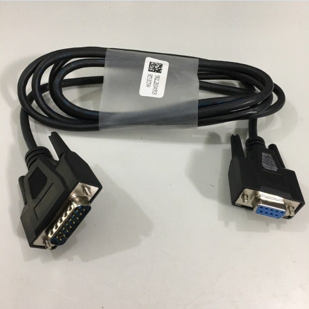 Cáp Kết Nối PLC Programming D4–DSCBL Cable KOYO DirectLOGIC 405 Với Máy Tính RS232C DB15 Male to DB9 Female Cable Length 1.8M