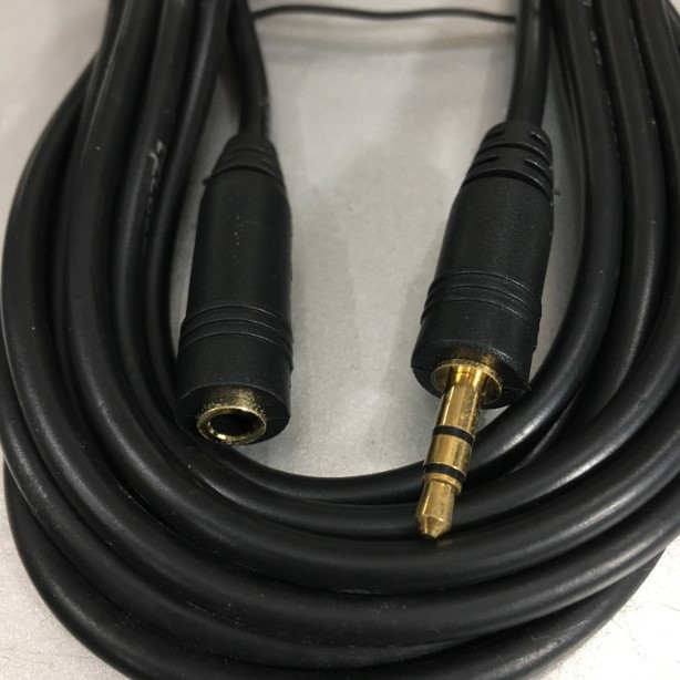 Cáp Tín Hiệu Nối Dài Âm Thanh Audio Cable 3.5mm Male to Female Audio Extension Cable OEM Black Length 5M