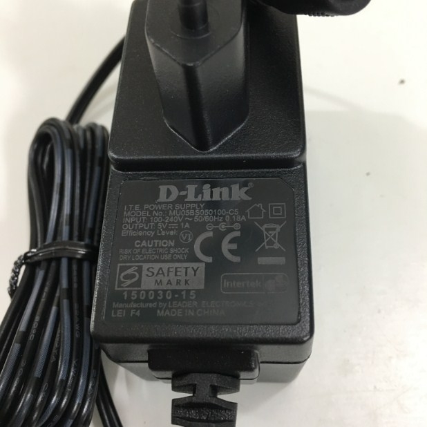 Bộ Chuyển Đổi Nguồn  Adapter 5V 1A D-LINK MU05BS050100-C5 For Switch D-LINK DGS-1008A 8 Port Gigabit Connector Size 5.5mm x 2.1mm
