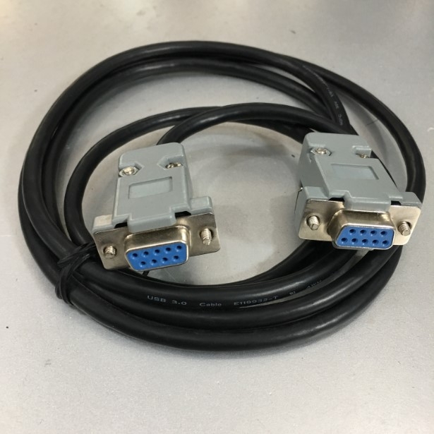 Cáp Kết Nối RS232C Chuẩn Chéo 6232-9F9F-06CRE 1.8M Cable DB9 Female to DB9 Female Null Modem With Partial Handshaking