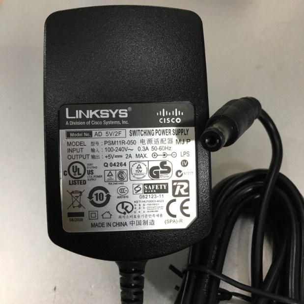 Adapter 5V 2A LINKSYS For Điện Thoại Yealink SIP-T48G SIP-T46G SIP-T29G IP Phone Connector Size 5.5mm x 2.1mm