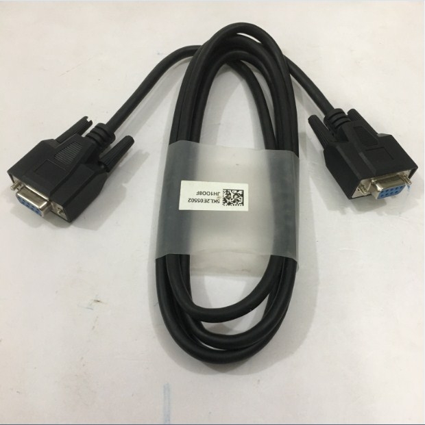 Cáp Lập Trình DVPACAB530 Delta Download Line Text Display TP04G Serial RS232 DB9 Female to DB9 Female Cable PVC Black Length 1.8M