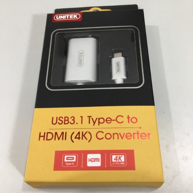 Cáp Chuyển Đổi Tín Hiệu Type-C to HDMI 4K HD Adapter Converter Chính Hãng Unitek Y-6316