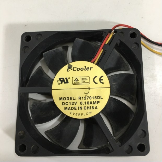 Fan E-COOLER R127015DL 70x70x15mm DC 12V 0.1A  Connector 3Pin