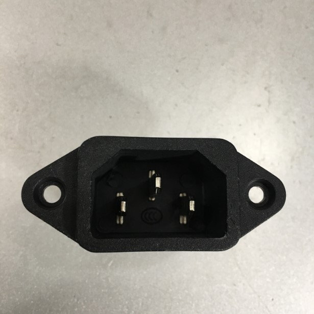 Đầu Vào Phích Cắm Nguồn Điện Hàn Hặc Bắt Cosse Panel Mount Plug Adapter KY AC 250V 10A IEC320 C14 3-Pins IEC Inlet Module Plug Power Connector Socket