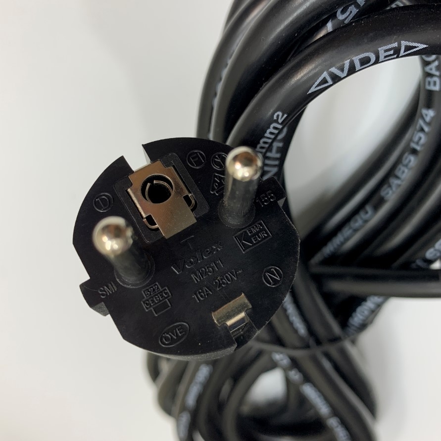 Dây Nguồn Cisco CAB-AC-2800W-EU 13Ft Dài 4M AC Power Cord Europe Schuko CEE7/7 Plug to IEC C19 16A 250V 14AWG 3x1.5mm² Cable OD 8.3mm in China